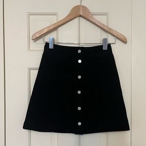 0 H&M Black A-line Skirt